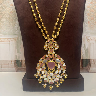 Mother Of Pearl + Pink Pendant Small

