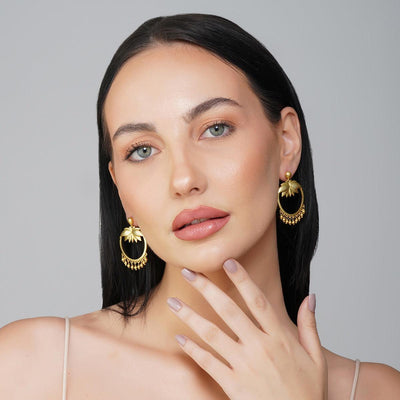 Divine lotus earrings
