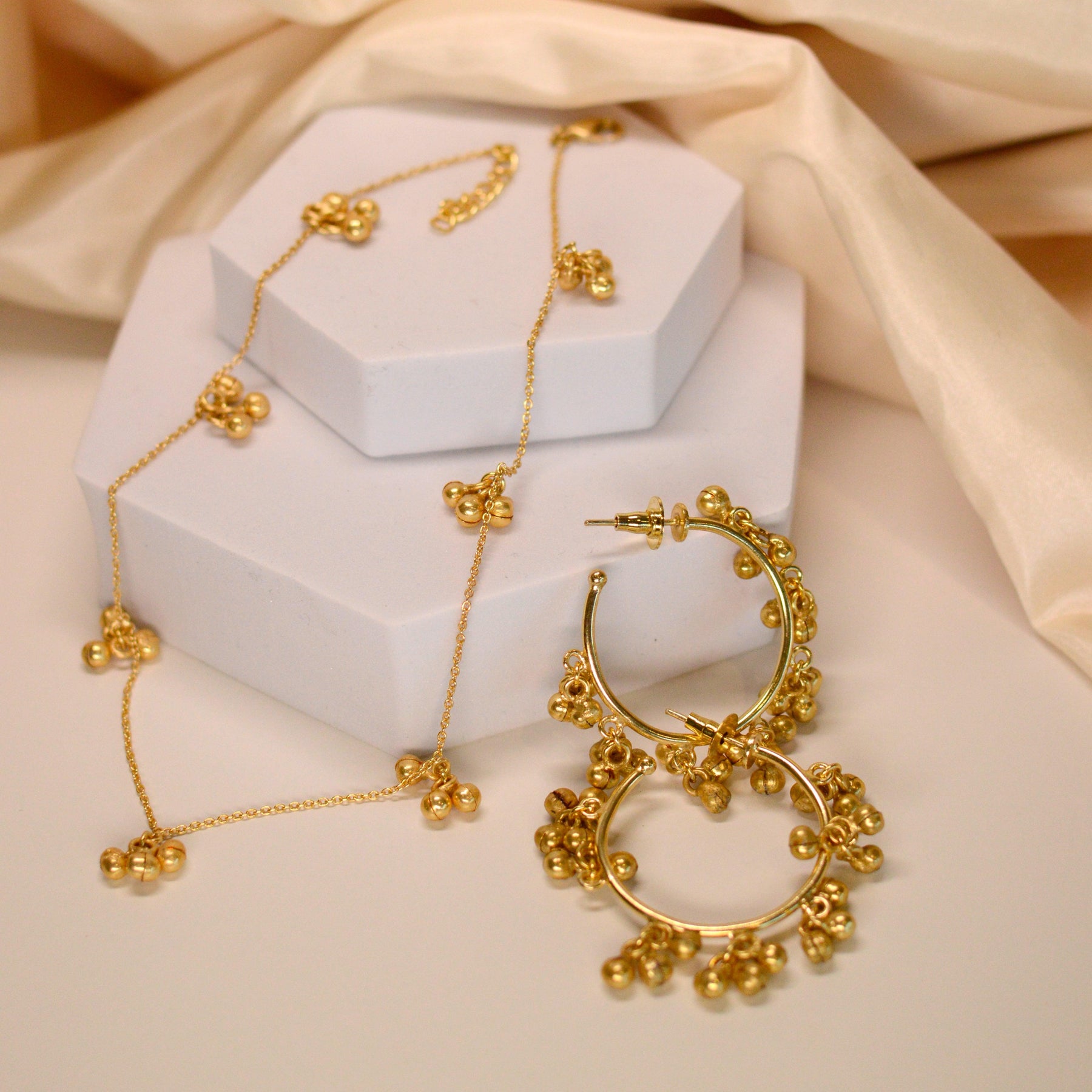 Ghungroo Necklace Gol