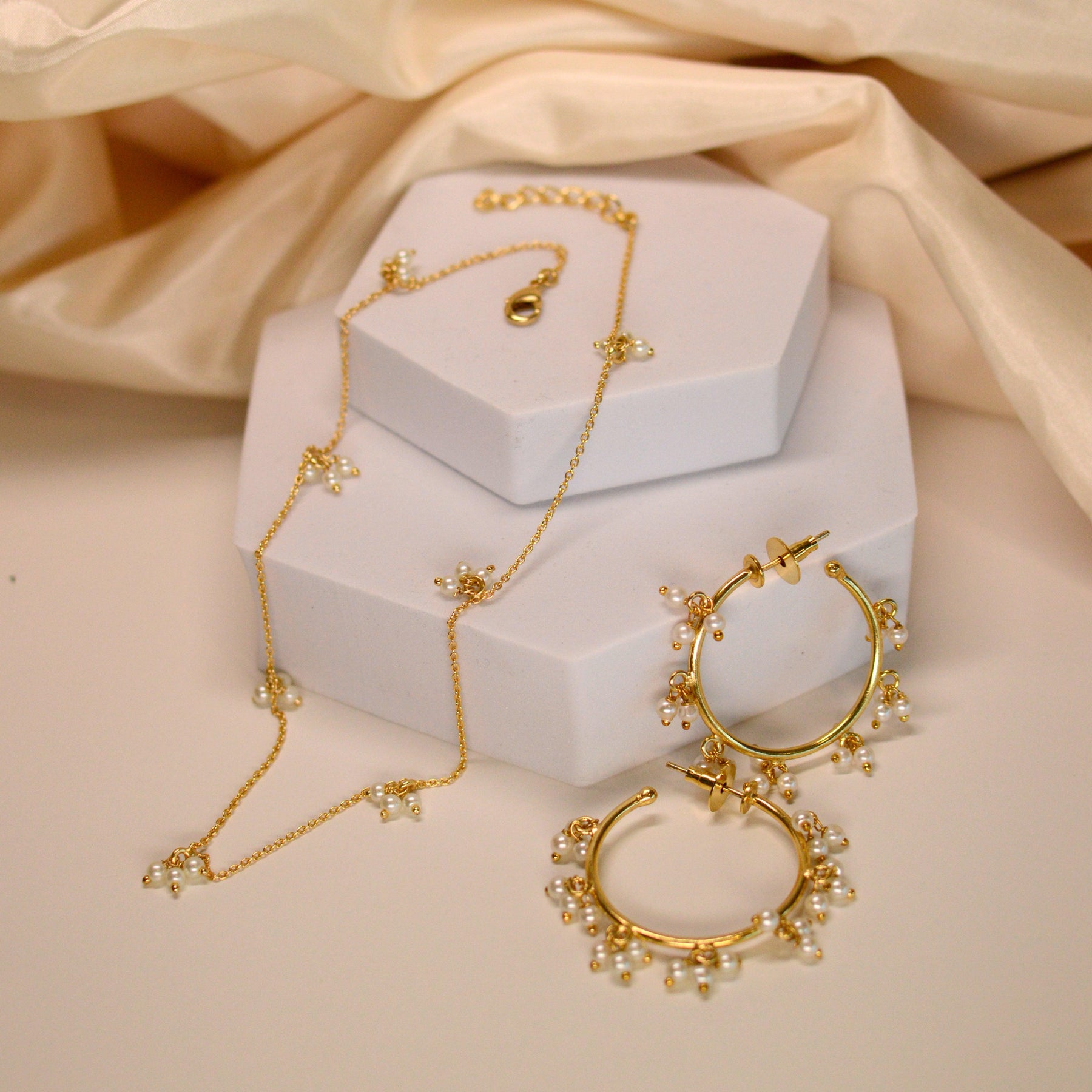 Ghungroo Necklace - Pearl