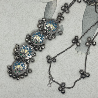 Blue Lotus Long necklace
