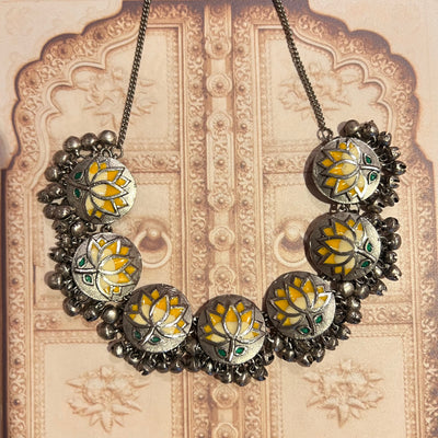 Yellow Lotus Necklace
