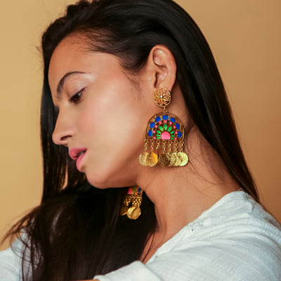 Jaipur love statement earrings