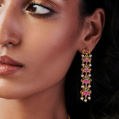 LOTUS GARDEN DROP EARRINGS