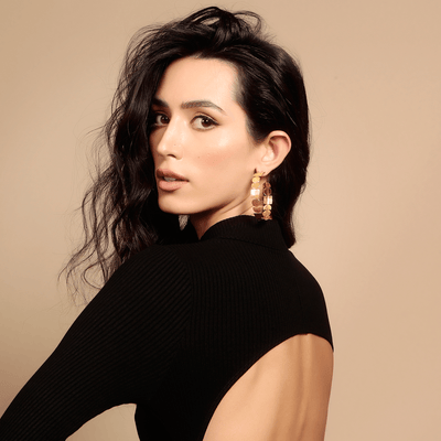 Geometric Gold Hoops