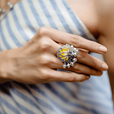 Yellow Lotus Ring